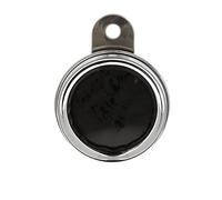 Support/porte vignette assurance blackway acier chrome (rond)