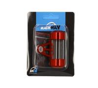 Support/Porte Vignette Assurance Blackway Alu Rouge (Tube Court) - 70mm