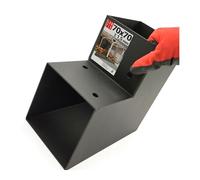 Support poteau bois 90° angle L 72x165x163,5x1,5 | Equerre fixation lourde métal noir | Connecteur bois charpente, pergola jardin extérieur, tonnelle, cabane terrasse, équerre de fixation robuste