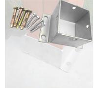 support poteau bois Kits D'ancrages Carrés Robustes, Ancrages Pour Poteaux En Béton Pour Terrasses, Porches Et Pergolas En Bois, Bases D'ancrage À Bride En(11 X 8cm/4.3 x 3.1in)