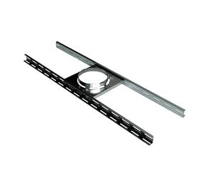Support poujoulat sur Plancher ou charpente INOX/galva - pour Conduit de diamètre intérieur 180 à 230mm