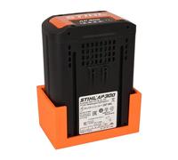 Support pour 1 batterie Stihl AP AP100 AP200 AP300 AP300s AP500 AP500s Support mural de batterie (orange)