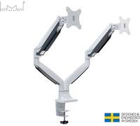 Support pour 2 moniteurs de bureau, Gas Spring Multibrackets MB-7086, 15"- 27", max. 9 kg / moniteur, blanc