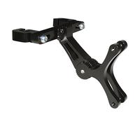 SUPPORT POUR 2 PORTE BIDON ALU NOIR FIXATION CHARIOT DE SELLE (VENDU A L UNITE