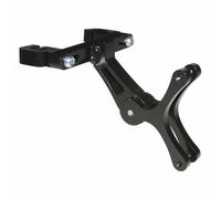 Support pour 2 porte bidon alu noir fixation chariot de selle (vendu a l unite s