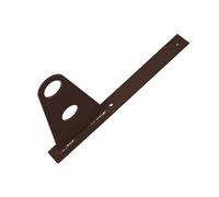 Support pour 2 Tuyau Pare-Neige - pour couvertures Plates (Bitume, tôle, bardeaux) (Ral 8017 Marron)