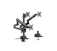 Maclean Support pour 3 écrans MC-811 - pince bureau VESA 75x75/100x100 17-27" 20 kg max