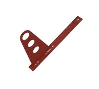 Support pour 3 Tuyau Pare-Neige - pour couvertures Plates (Bitume, tôle, bardeaux) (Ral 3009 Rouge châtaigne)
