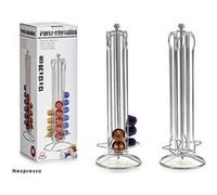 Support pour 36 capsules de café Kinvara Nespresso Argenté Métal 13 39 13 cm Plaque To Argent