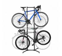 Support pour 4 vélos Relaxdays, MBT, vélo de course, E-Bike, noir