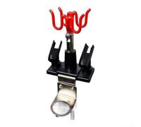 Support pour Aérographe avec pour en C Support pour Aérographe | Porte-Aérographe Rotatif pour en Métal pour robuste pour 4 Pistolets, Rack Latéral Intégré pour Régulateur de Pression,