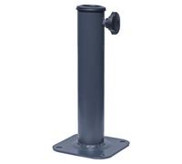 Support Pour Ancrage Au Sol Hwc-A96, Support De Parasol Pour Ancrage Au Sol, Métal Ø 38-48mm Noir