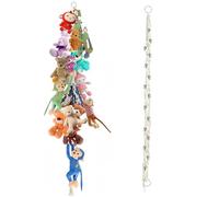 Support pour Animaux en Peluche à Suspendre,Range Peluche ChaîNe de Rangement pour Jouets avec 20 Clips MéTalliques Pour Suspendre Des Jouets en Des Chaussettes Des Gants etc