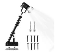 Support pour anneau lumineux | Bras triangulaire à anneau lumineux fixé au mur | Support multifonction pour supports de maquillage, photographe, coiffeur, portraits et coiffeuse | Compatible avec