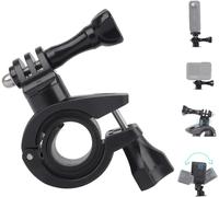 Support pour appareil photo de moto et vélo avec 1 adaptateur fileté 1/4"",support de serrage rotatif à 360°,compatible avec GoPro Hero 13/12/11/10/9,Insta360 X4/X3/Ace Pro,ferreux