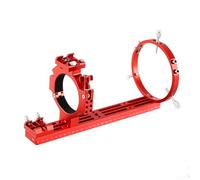 Support pour appareil photo refroidi ASI construit en alliage d'aluminium CNC et conçu pour les pinces de télescope astronomique ID 78 mm (130 mm + 400 mm rouge)