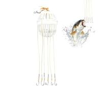 Support pour appâts de | avec panier pour 6 crochets de haute résistance, cage pour appâts de crabe - pour le poisson-chat et la chasse aux crabes en eau douce et salée lac et rivière