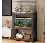 Support pour aquarium 80, 90, 100, 120 cm de long, grand réservoir de terrasse, système d'étagère d'aquarium, robuste du milieu du siècle pour reptile/éleveur/vivarium/tortue