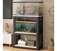 Support pour aquarium 80, 90, 100, 120 cm de long, grand réservoir de terrasse, système d'étagère d'aquarium, robuste du milieu du siècle pour reptile/éleveur/vivarium/tortue