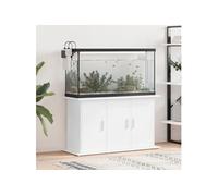 Support pour aquarium blanc 101x41x58 cm bois d ingénierie