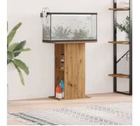 Support pour aquarium - Chêne artisanal - 36x60,5x72,5 cm - Bois - Montage facile