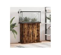 vidaXL Support pour aquarium 81x36x73 cm chêne fumé bois d'ingénierie 833604