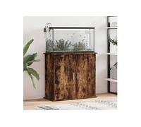 vidaXL Support pour aquarium 81x36x73 cm chêne fumé bois d'ingénierie 833628