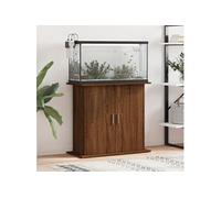 Support pour aquarium chêne marron 81x36x73cm bois d'ingénierie