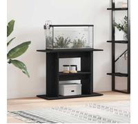 vidaXL Support pour aquarium chêne noir 80x35x60 cm bois d'ingénierie