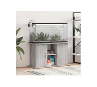 Support pour aquarium sonoma gris 101x41x58cm bois d ingénierie