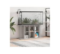 Support pour aquarium sonoma gris 120x40x60cm bois d ingénierie