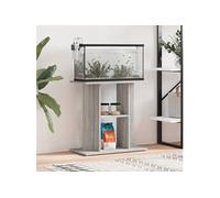 Support pour aquarium sonoma gris 60x30x60 cm bois d ingénierie