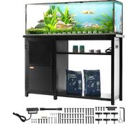 Support pour aquarium, support pour réservoir à poissons de 75 gallons, 132 x 50 x 82 cm Support pour réservoir à tortues en acier et MDF, capacité de charge de 284 kg, support pour réservoir à reptil