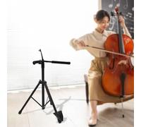 Support Pour Arceau Violon Pliable Violoncelle Hauteur Réglable 74-120cm Cadre Universel en Métal Avec Coussinet Antidérapant Trépied Pliant et Portable Pour Guitare Violoncelle Alto Ukulélé
