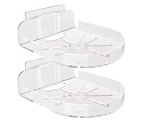 Support pour babyphone - 12 x 9,5 cm - Large application - Support de caméra de sécurité en polypropylène pour montage mural avec facilité, petit support d'étagère de sécurité pour petits objets