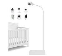 Support pour babyphone - 175 cm - Réglable en hauteur - Compatible avec les caméras Nanit, Owlet, Infant Optics DXR-8 Pro, VTech, Vava, Eufy & Allen avec filetage 1/4"