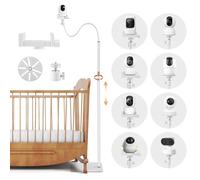 Support pour babyphone 90-165 cm, réglable en hauteur, rotation flexible à 360°, support universel pour caméra bébé Hellobaby, Momcozy, Boifun, Blemil, GHB, Nanit, compatible avec la plupart des