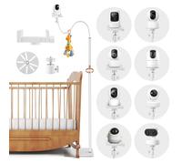 Support pour babyphone avec filetage 1/4", hauteur réglable de 90 à 175 cm, support universel pour caméra de surveillance, compatible avec moniteur de caméra de sécurité pour bébé