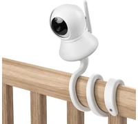 Support Pour Babyphone Compatible Avec Burnnove Sm35ptz Et La Plupart Des Autres Babyphones,Support À Fixer Sur Les Étagères De Lit À Barreaux Ou Les Meubles (Blanc)