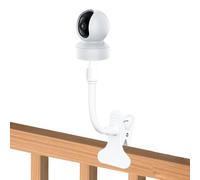 Support pour Babyphone, Support de Moniteur Flexible Support de Caméra Bébé Universel avec Connexion à Vis 1/4, Support de Serrage Sécurité sans Perçage pour Bébé Support Camera Vidéo (Blanc)