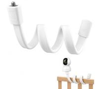 Support pour Babyphone Universel, Support de Caméra Bébé Flexible avec Filetage 1/4, Montage sans Perçage pour Poussette et Berceau, Installation Rapide pour Voyages et Visites Familiales, Compatible