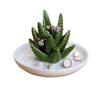 Support pour bague en aloès, cactus, bijoux pour femme, cadeau d'anniversaire personnalisé pour amie, petite amie, cadeau pour mariage, pendaison de crémaillère, décoration de cactus pour la maison