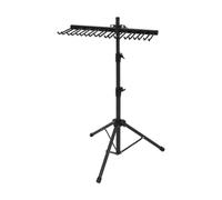 Support pour baguettes de batterie en acier carbone pour cymbales - 71,5 x 43,6 cm - Accessoire mural ou autonome
