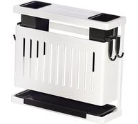 Support pour baguettes de cuisine avec égouttoir Support mural multifonctionnel pour ustensiles Support pour couteaux Organisateur blanc