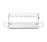 Support pour Barbecue, 14 fentes, en acier inoxydable, pour baguettes, fourneau, rôtissoire, P82C