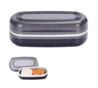 Support pour barre de shampooing et après-shampoing compatible avec Kitsch : porte-savon en plastique ABS avec 9 trous de drainage, étui de voyage résistant à la moisissure et organisateur de salle de