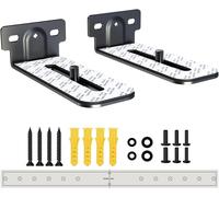 Support Pour Barre De Son Metal Noir (2 Pcs), Universal Mural Support Barre De Son Avec Matériel Kit[Audio1228]