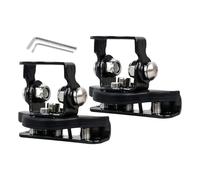Support Pour Barre Lumineuse | 2 Pièces Support Réglable En Acier Inoxydable,Fixations Rampe - Pour Capot De Voiture Montant Éclairage De Travail Véhicule Tout-Terrain Bus Tracteur Camions