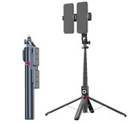 Support pour bâtons de selfie - XVX - P225 TK - Pliable - Rotatif à 360 degrés - Télécommande Bluetooth - 33,5-220 cm