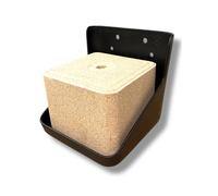 Support pour blocs de sel de 10 kg. Support à visser en polycarbonate non toxique (avec possibilité de bloc inclus) (support plus Horse Super)